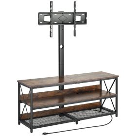 VEVOR 48" TV Stand with Mount for up to 75 in TVs, Entertainment Center with Power Outlet