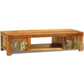 TV Stand Multicolor Reclaimed solid wood Medium TV Stand
