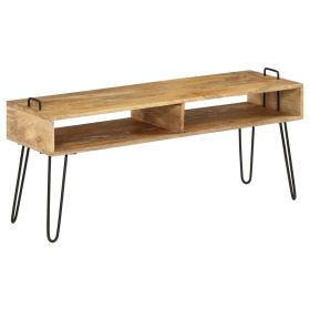 TV Stand Natural wood and black