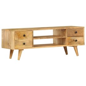 Tv Cabinet Mango Wood Natural Solid Mango Wood
