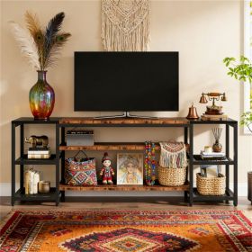 TV stand, display stand, with Unique Industrial Design storage rack