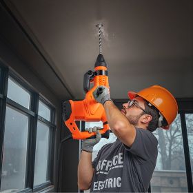 SDS-Max 2-Inch Corded Rotary Hammer Drill Kit 1600W 175-350RPM 3 Functions (Option: Multicolor)