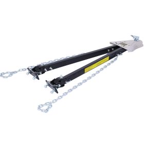 Universal Car RV Tow Bars For Flat Or Dinghy Towing, 5,000 Lbs, 2-Inch Coupler (Option: black)