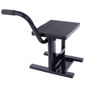 Motorcycle Dirt Bike Stands And Lifts Jack Stand Steel Lift 11-16.5 Adjustable Height 330 LBS Load Capacity Heavy Duty Steel  Black (Option: black)