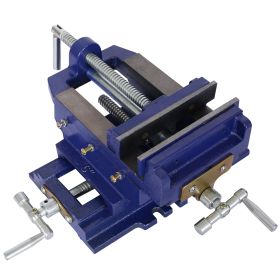 Cross Slide Vise, Drill Press Vise 6inch,drill Press Metal Milling 2 Way X-Y ,benchtop Wood Working Clamp Machine (Option: Blue)